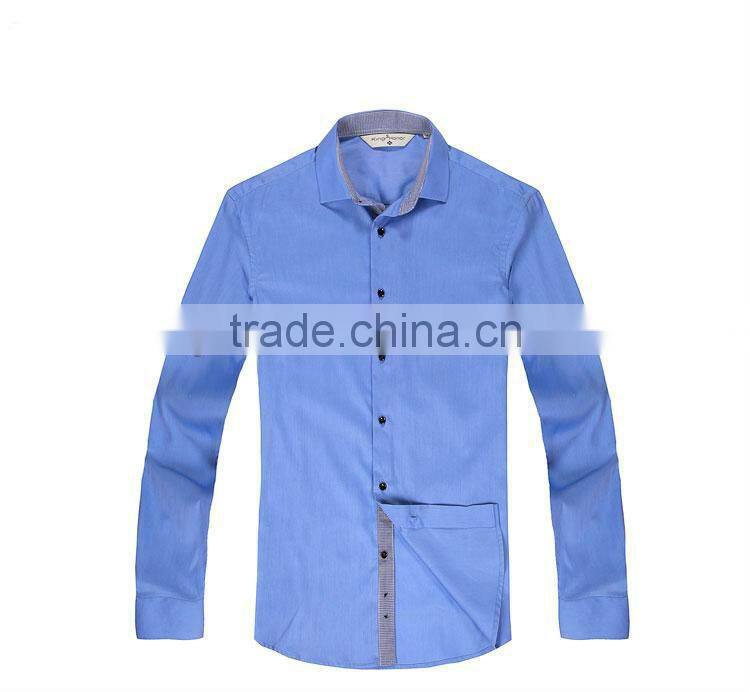 70%cotton 30%polyster men's office long sleeve shirt