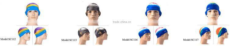 Printing logo waterproof cheap wholesales durable waterproof swimming caps