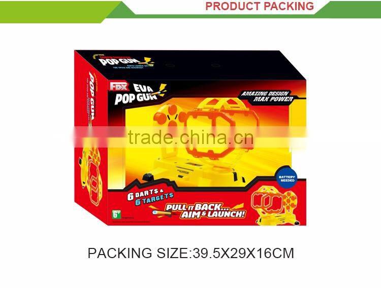 Top selling multifunctional soft bullet plastic toy guns with target