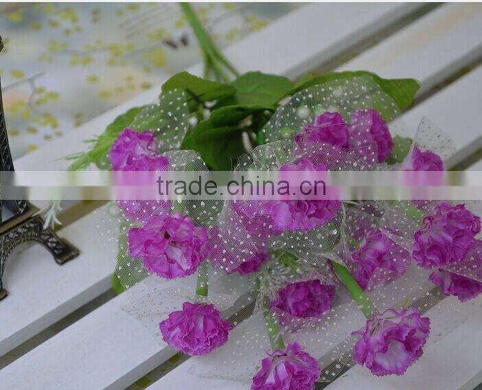 2014 plastic artificial flowers,artificial flower bunch