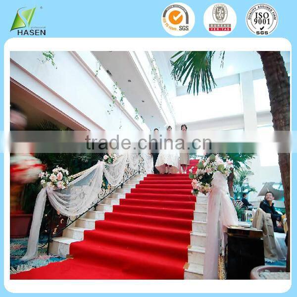Nonwoven red carpet wedding stair decoration