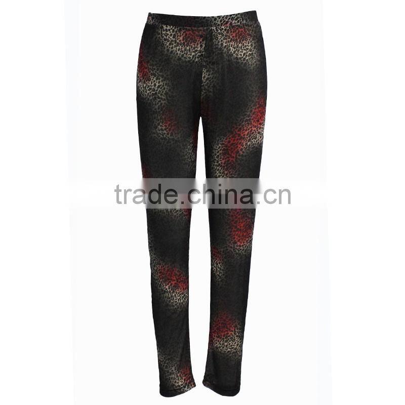 new arrival woman sexy tight leggging leopard print pattern slim fit smooth leg