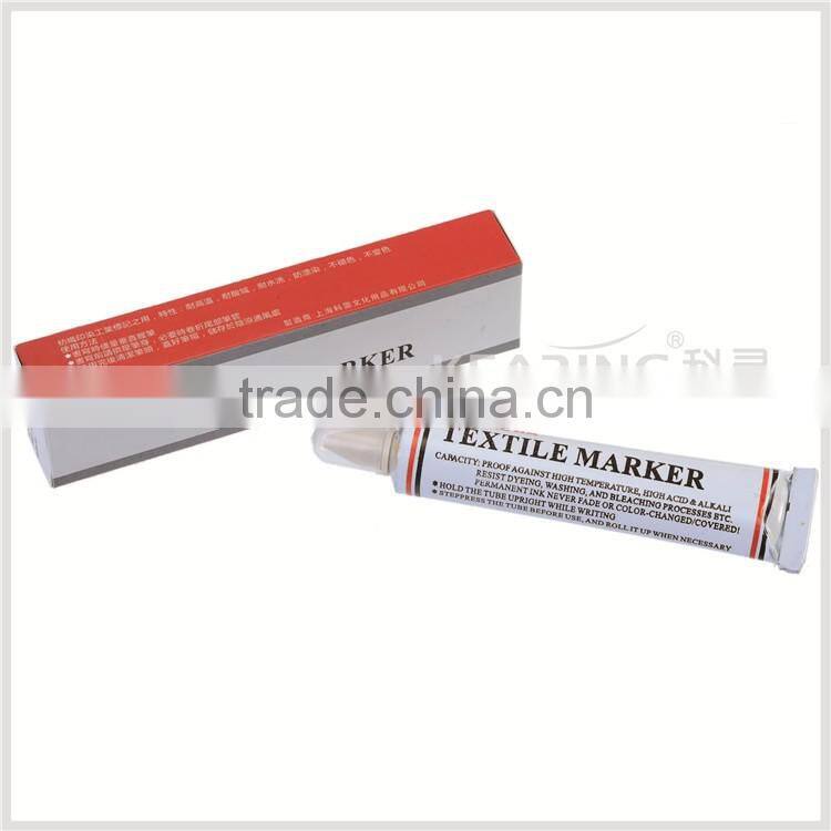 65ml textile marker with 2 years life shelf span weight 90g/pcs TM25-Y/B/R