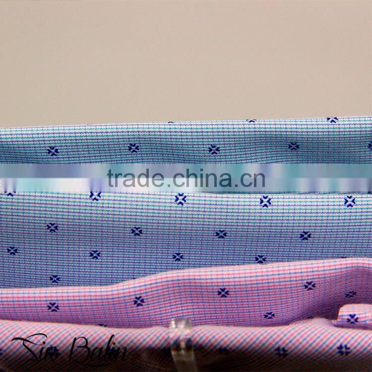 China factory direct supply latest men collar designs different types shirts with blue corner