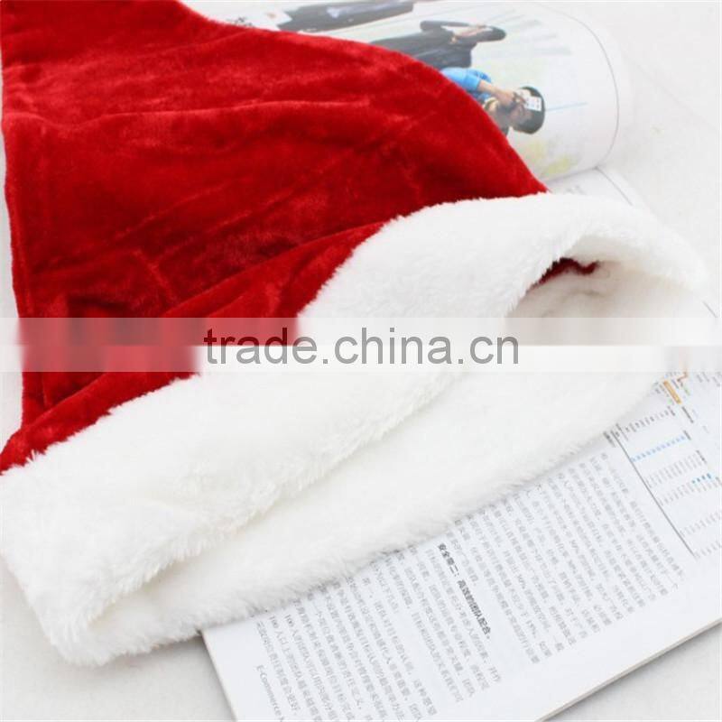 Decoration Red and White Ornament Santa Clause Christmas Hats Handmade Christmas Santa Hat