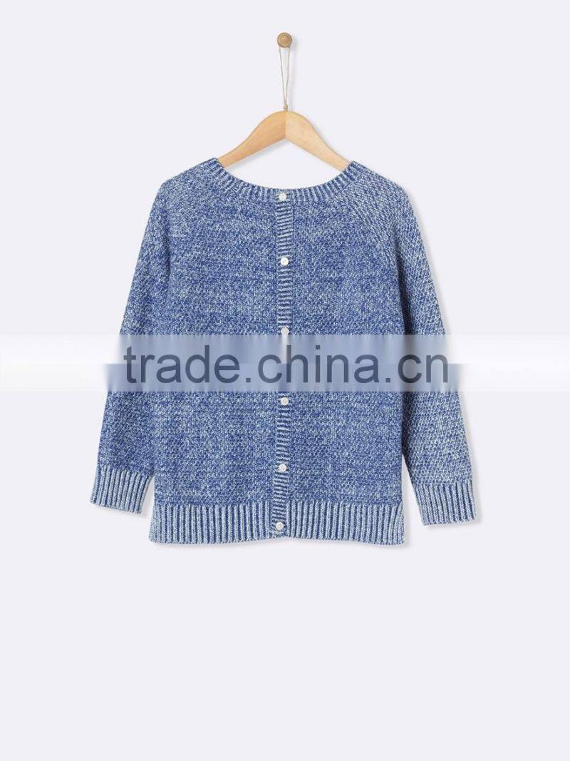 High Quality Girl's Patterned knit and openwork sweater (BKNB32)