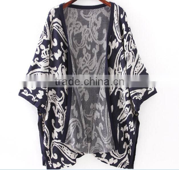 womens oversize knit sweater flora cardigan ladies paisley cardigan