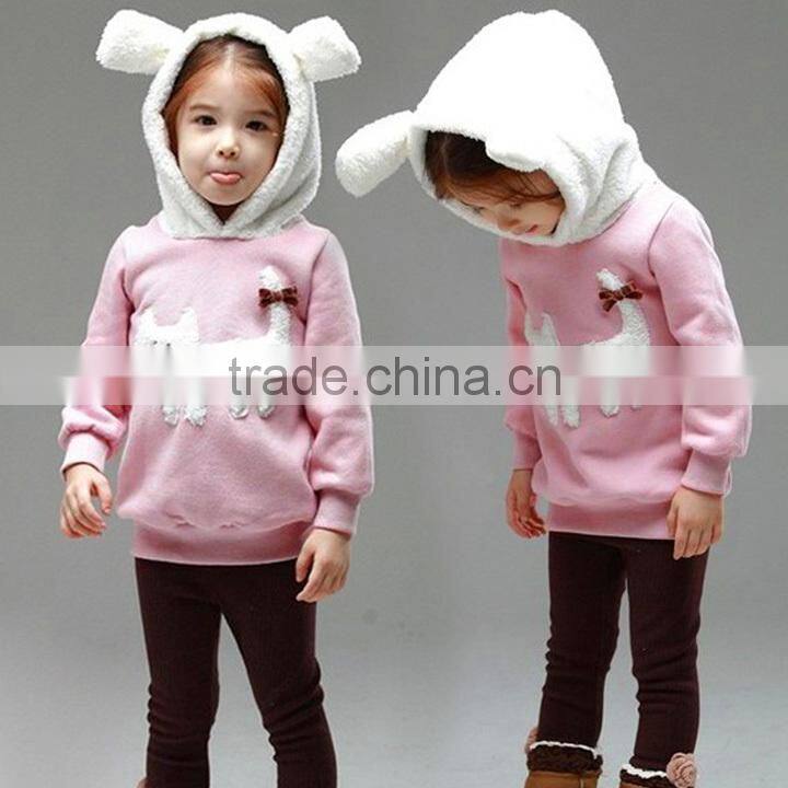 Kids girls cartoon bear coat Jacket children wholesale carters baby clothes 2015 SV012069