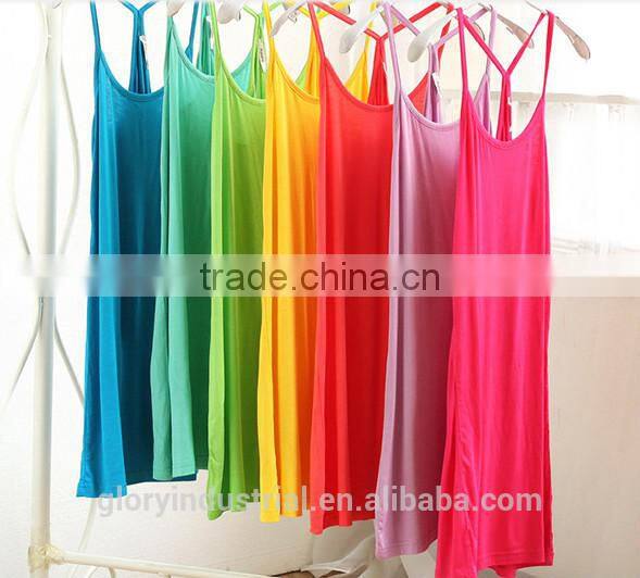 fashion cute knitted custom stringer tank top