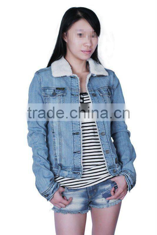 High quality fashion impeccable fit women denim jackets