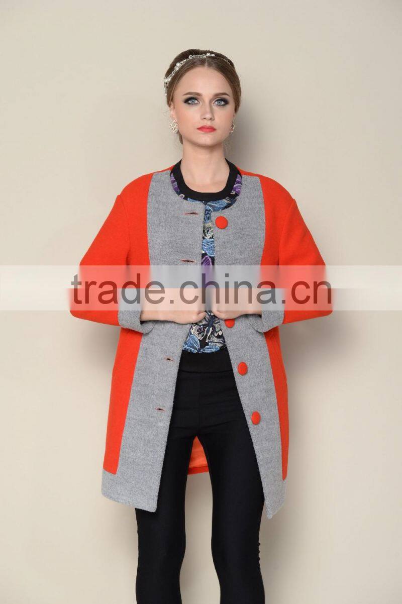 latest hot selling designs for 2015 2016 coat for winter, cheap price female coat winter