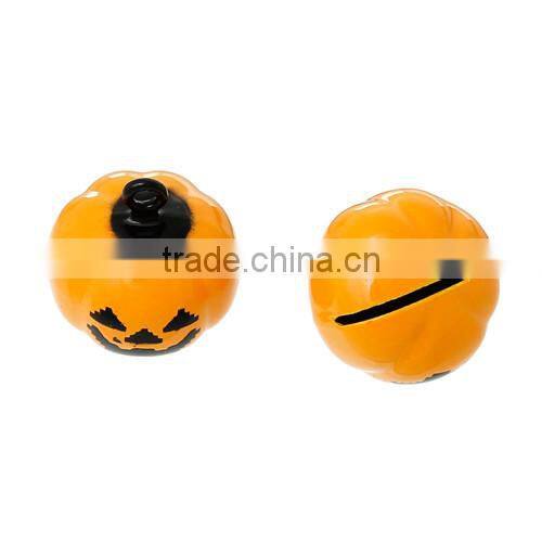 Copper Charm Pendants Halloween Pumpkin Orange 19.0mmx19.0mm