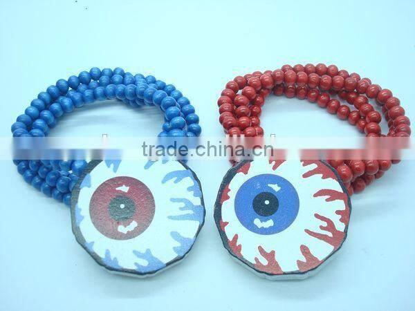 Hiphop Acrylic cheap good wood necklace for Fashion people