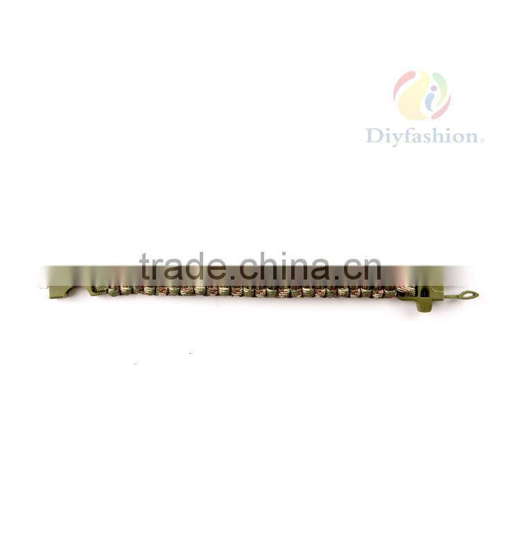 Outdoor Survival Bracelet Paracord, Handmade Bracelet For Men Women Fashion Stout Plastic Buckle PC6014-1