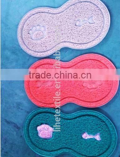 Small Quantity custom size custom design PVC coil cat litter mat/6 kinds design cat litter cat/Beige PVC coil kitty litter mat