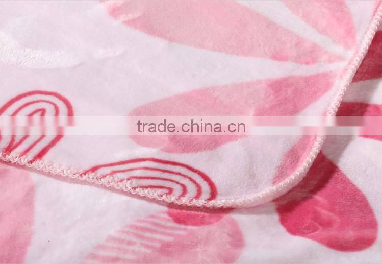 2017 high quality fashion design super soft cloud blanket