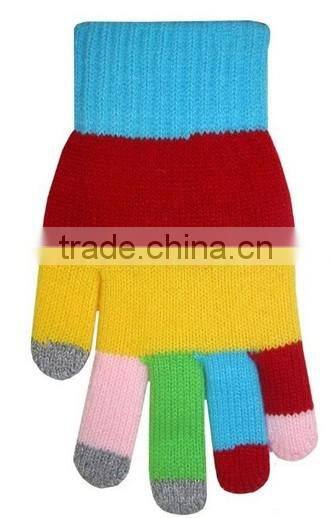 New design high quality touch screen gloves,fashion winter glove,warm knit glove