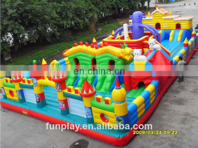 Outdoor amusement park CE commercial wholesale Inflatable fun city