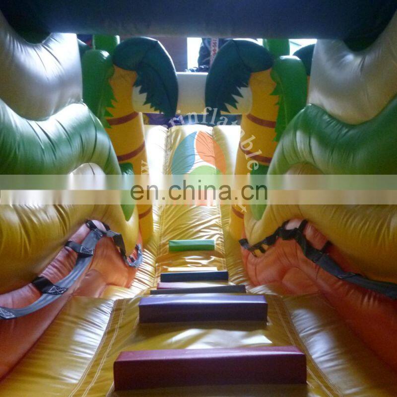 2017 crazy and popular custom giant inflatable jungle slide inflatable dry slide for adult and kids