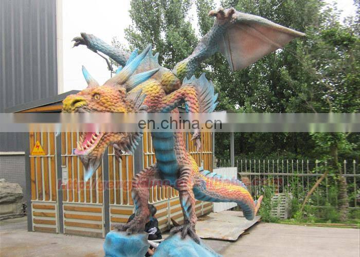Park Decoration Artificial Animatronic Dragon Model