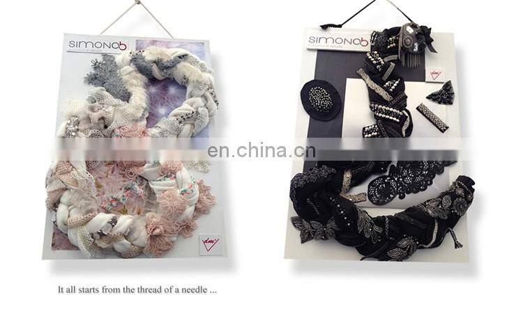 2017 new style pu leather wave lace trimming