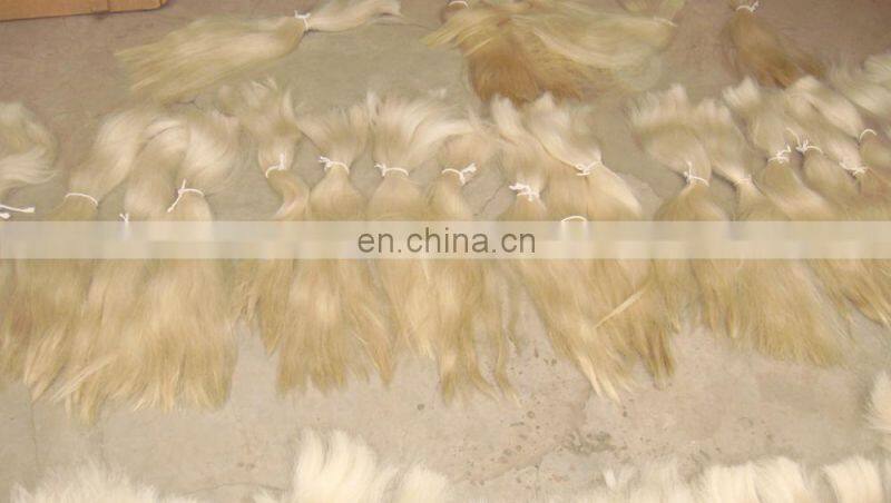 Raw Pattern and Pelt Type Black horse tail hair