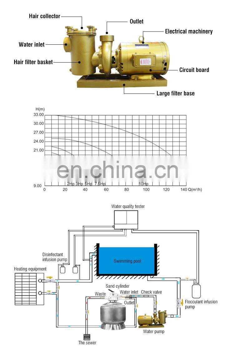 Enough Power Pool Super Metal Brass Water Pump With High Head