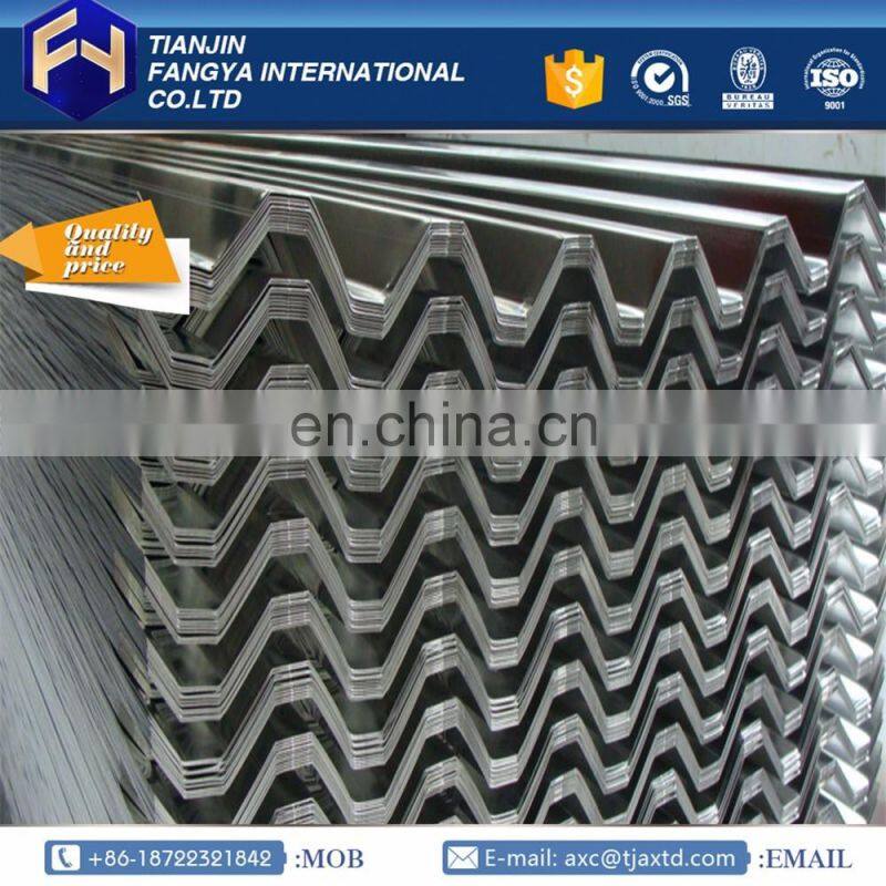 Tianjin Fangya ! galvanized steel sheet price list philippines with CE certificate