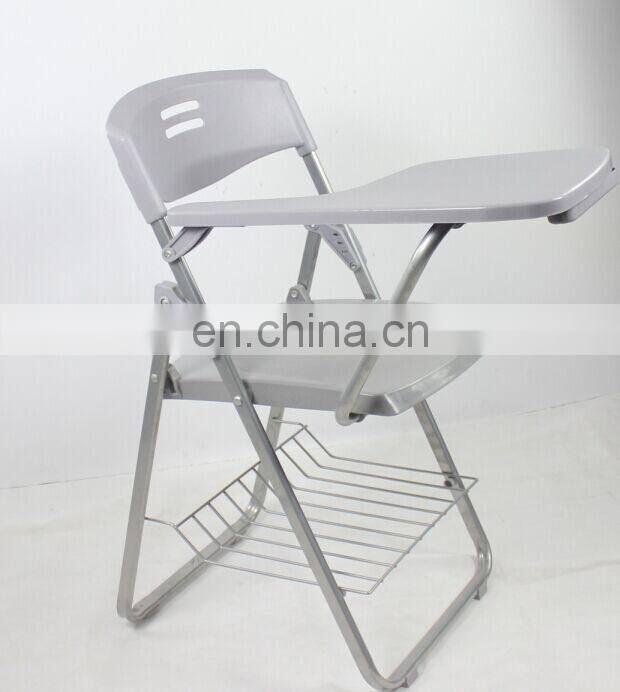 Black Color Study Chair With Writing Pad