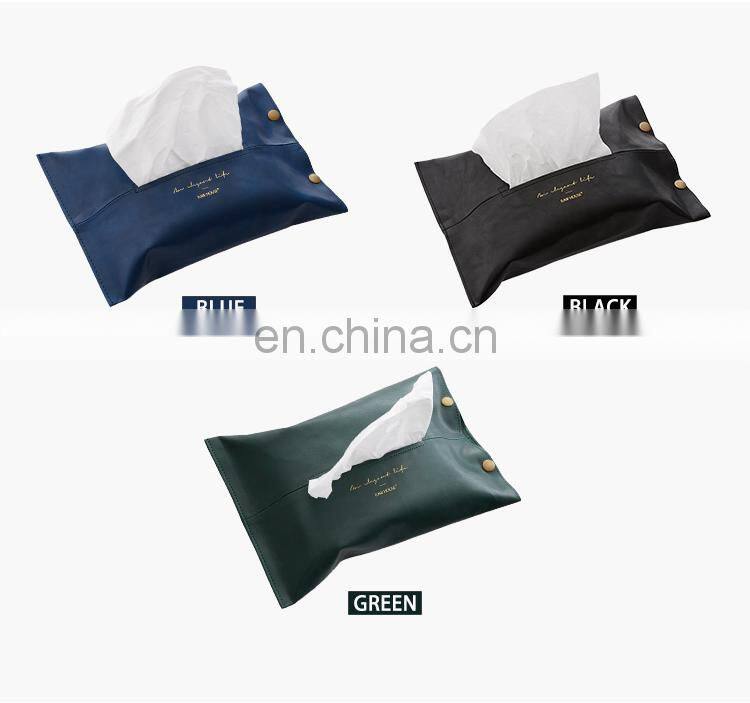 Faux leather napkin holder tissue holder tissue box