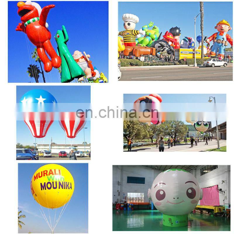 Customized Outdoor Inflatable Ground Balloon Colorful Hot Air Balloon For Promotion