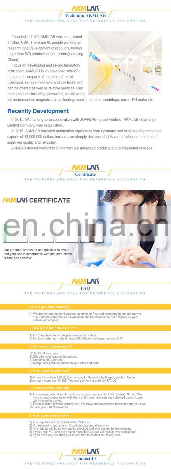 AKMLAB Glass Distillation Cold Trap For Vacuum Pump