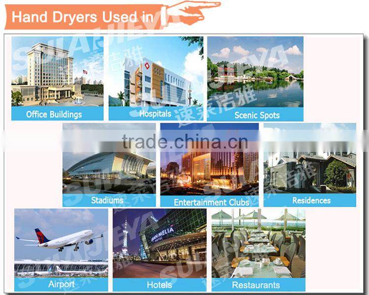 hotel bathroom supplies wall mounted high speed automatic hand dryer machine