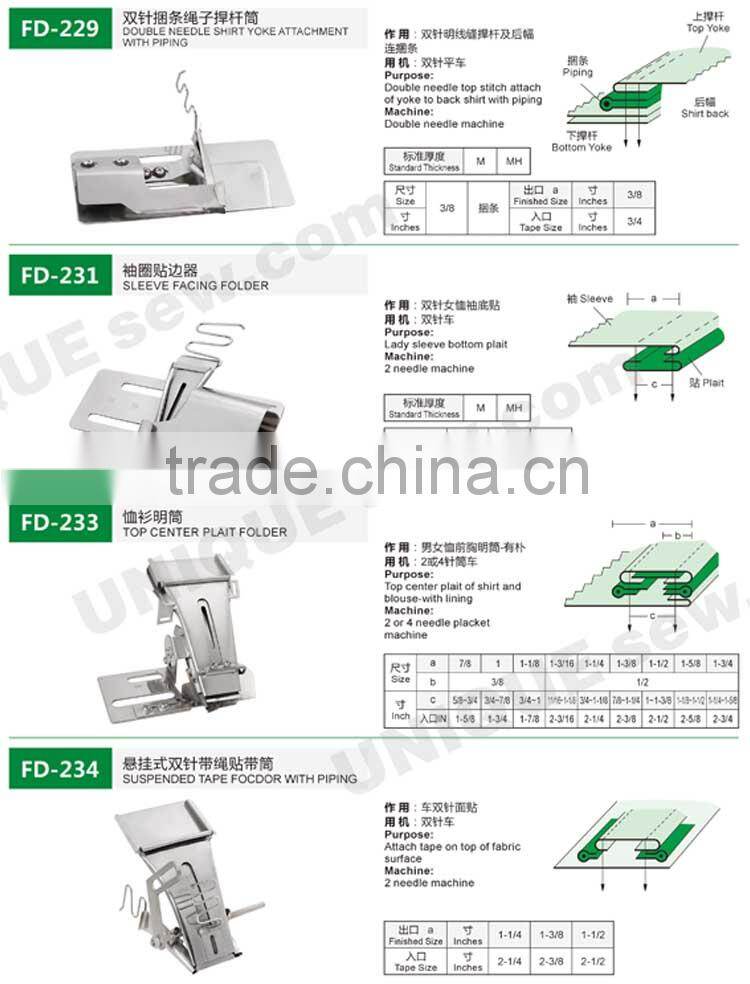 Folder/Binder for sewing machine 3