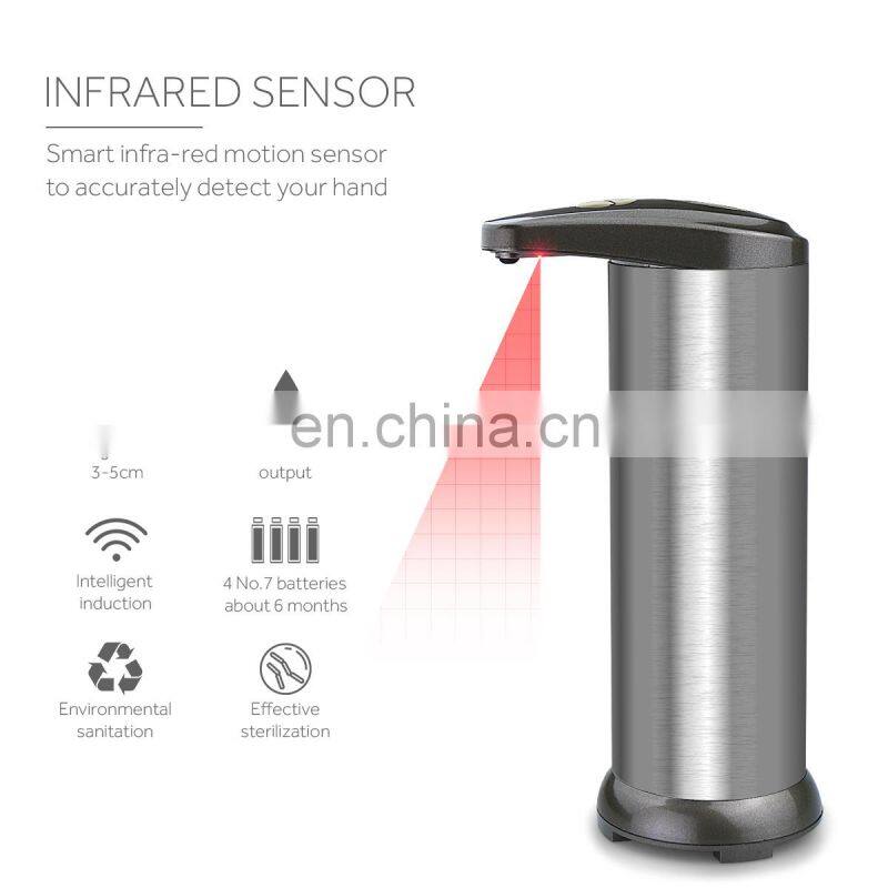 2020 automatic stainless steel hands free touchless shower liquid soap dispenser