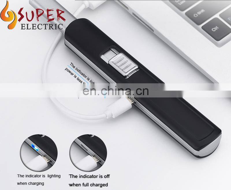 Different Design Zinc Alloy Luxury Appearance Convenient Operation Safe Switch USB Kitchen Cake BBQ Lighter