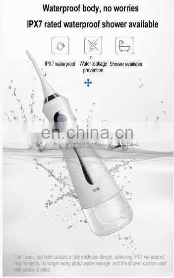 hot-selling Portable Dental Water Flosser pick Oral Irriga system Ultrasonic Electric Tooth Cleaner dental irrigator waterproof