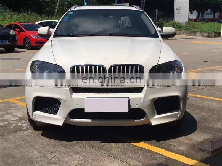 High quality Pu material X6M style body kit for BMW X6 E71 2008-2013 front bumper rear bumper side skirts and fender