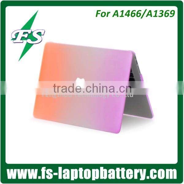 Multicolor rainbow hard shell case cover for Macbook AIR/PRO 13" waterproof rubberized PC Hard case for Macbook cover