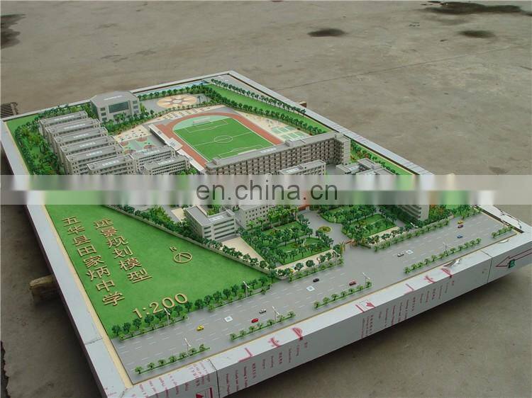 miniature school building model for display