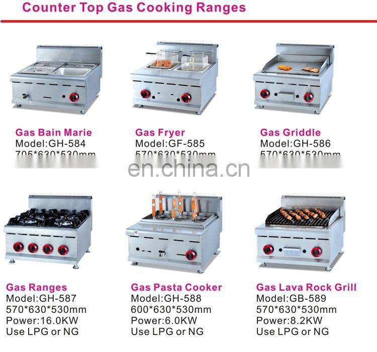 Stainless Steel Table Top Gas Griddle for Fry top grill