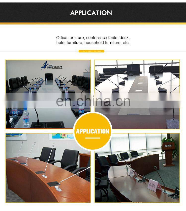 Power cable management table Vga And Audio Commercial Usb female Socket