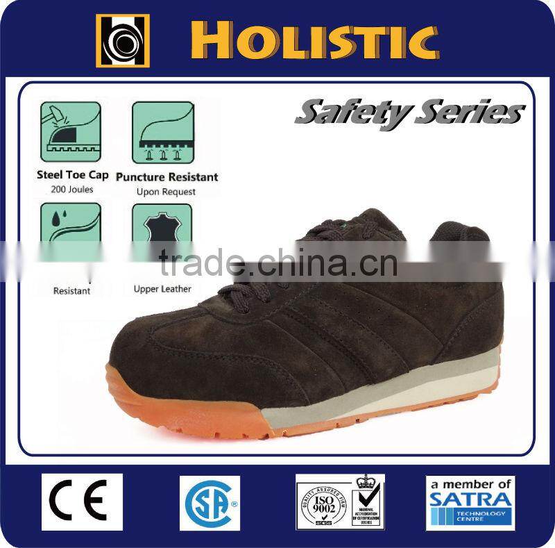 Anti-statics Casual Style Leather Safety Shoes