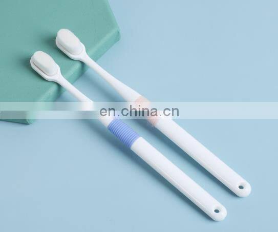 3pcs/set family 3 pcs/pack OEM Carbon fiber plastic Soft Bristle toothbrush for adult