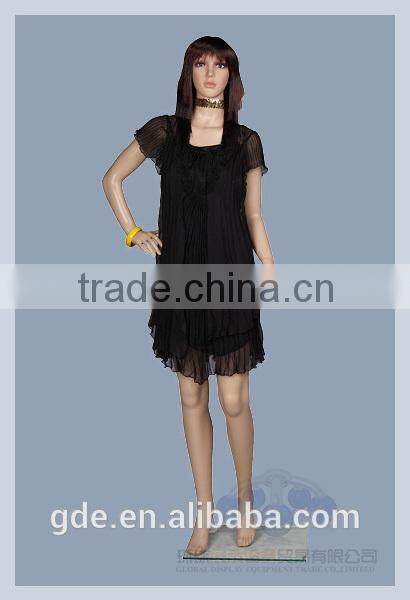 2015 Hot sale plastic standing mannequin for female