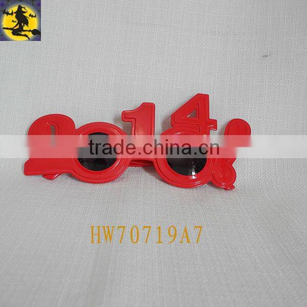 Hot Sale Red Plastic Fashion New Year Sunglasses