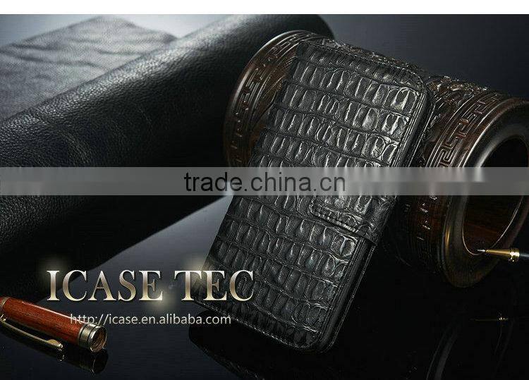 2015 New Crocodile For Samsung Galaxy S6 Case, Flip Case for samsung S6 9200 Leather Case, Most popular cell phone case