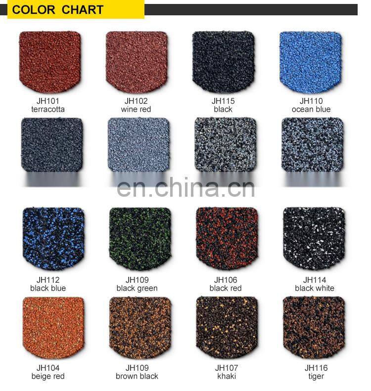 Roofing tiles chip stone coated metal roof tile rooftop stone coated roofing tile