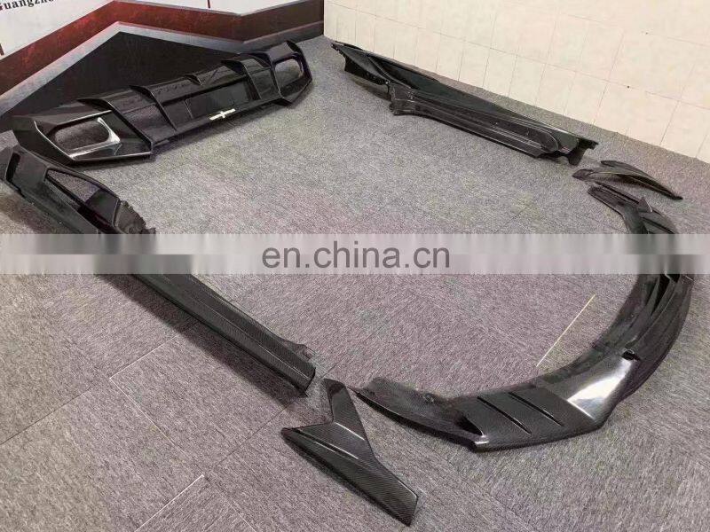 Runde Carbon Fiber Material For Lamborghini Huracan LP610 Mansory Style Body Kit Front Lip Rear Lip Side Skirts Spoiler