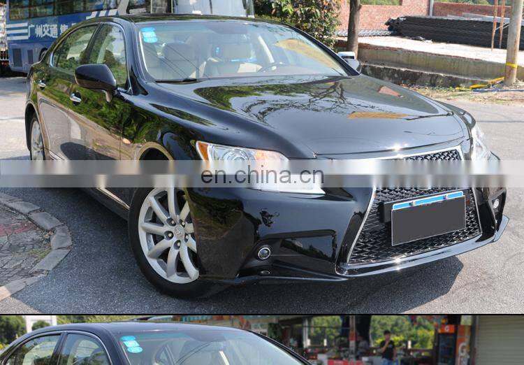 Runde Resin Material Body Kit Modified F Style LS600h Suitable For 2006-2012 Lexus LS460 Front Bumper With Front Grille Fog Lamp